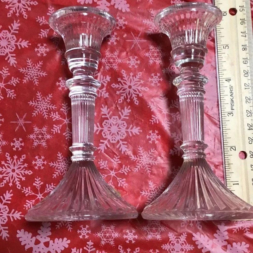 Vintage Lenox crystal candle holders